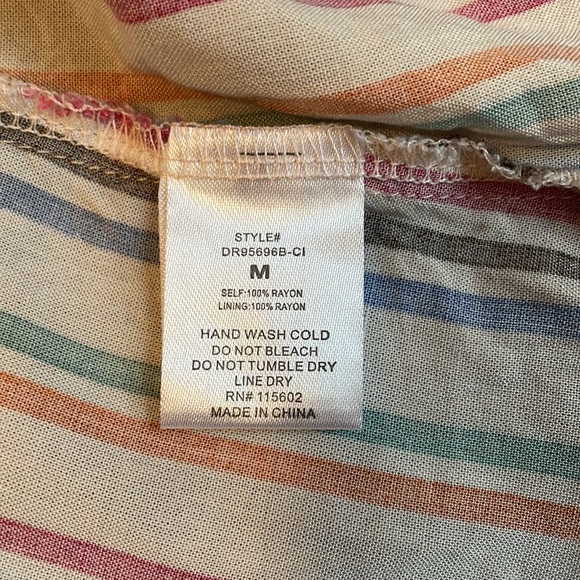 Lush Brande Multi Colored Stripped Dress - Picture 5 of 5